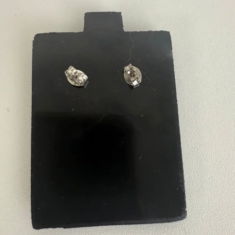 NWT Sterling Silver Dragonfly Dainty Y2K 90s Purple/Clear Stone Stud Earrings